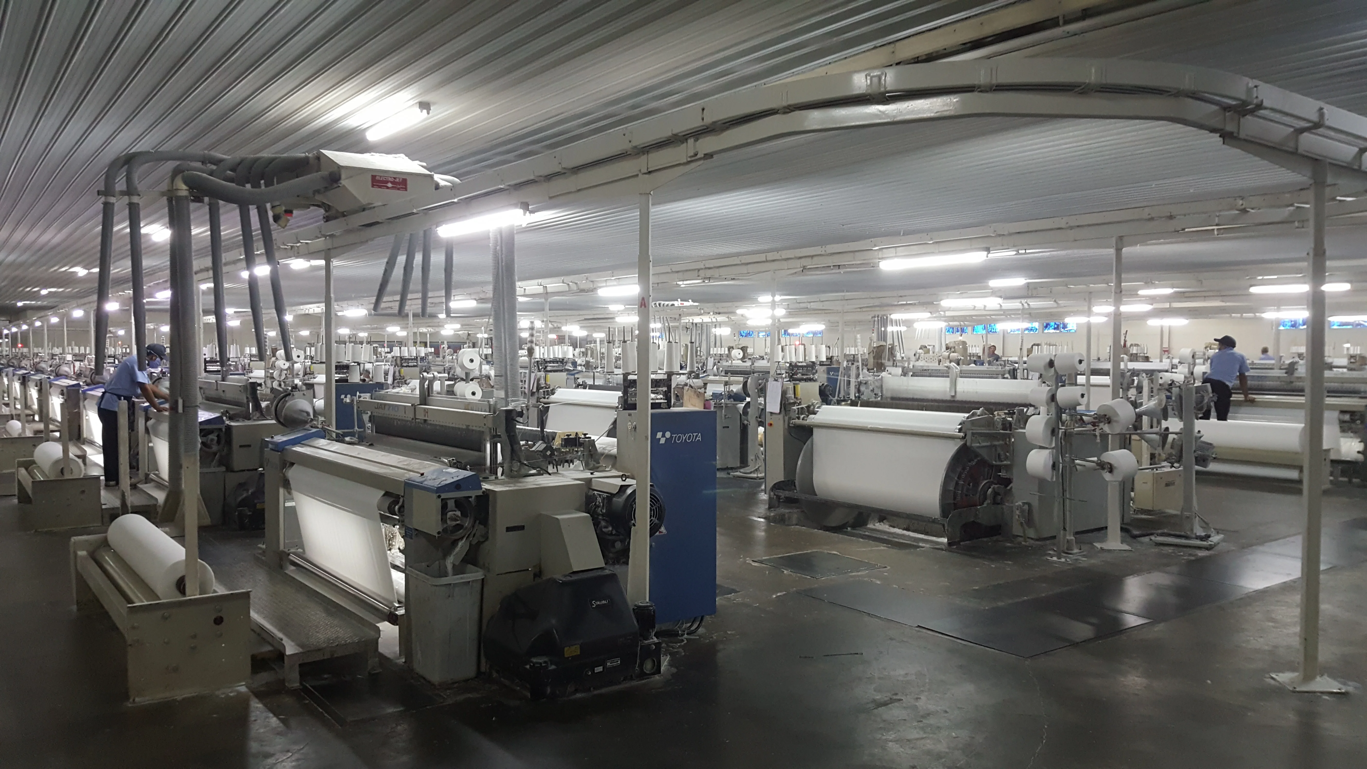 Air Jet Loom Weaving Area