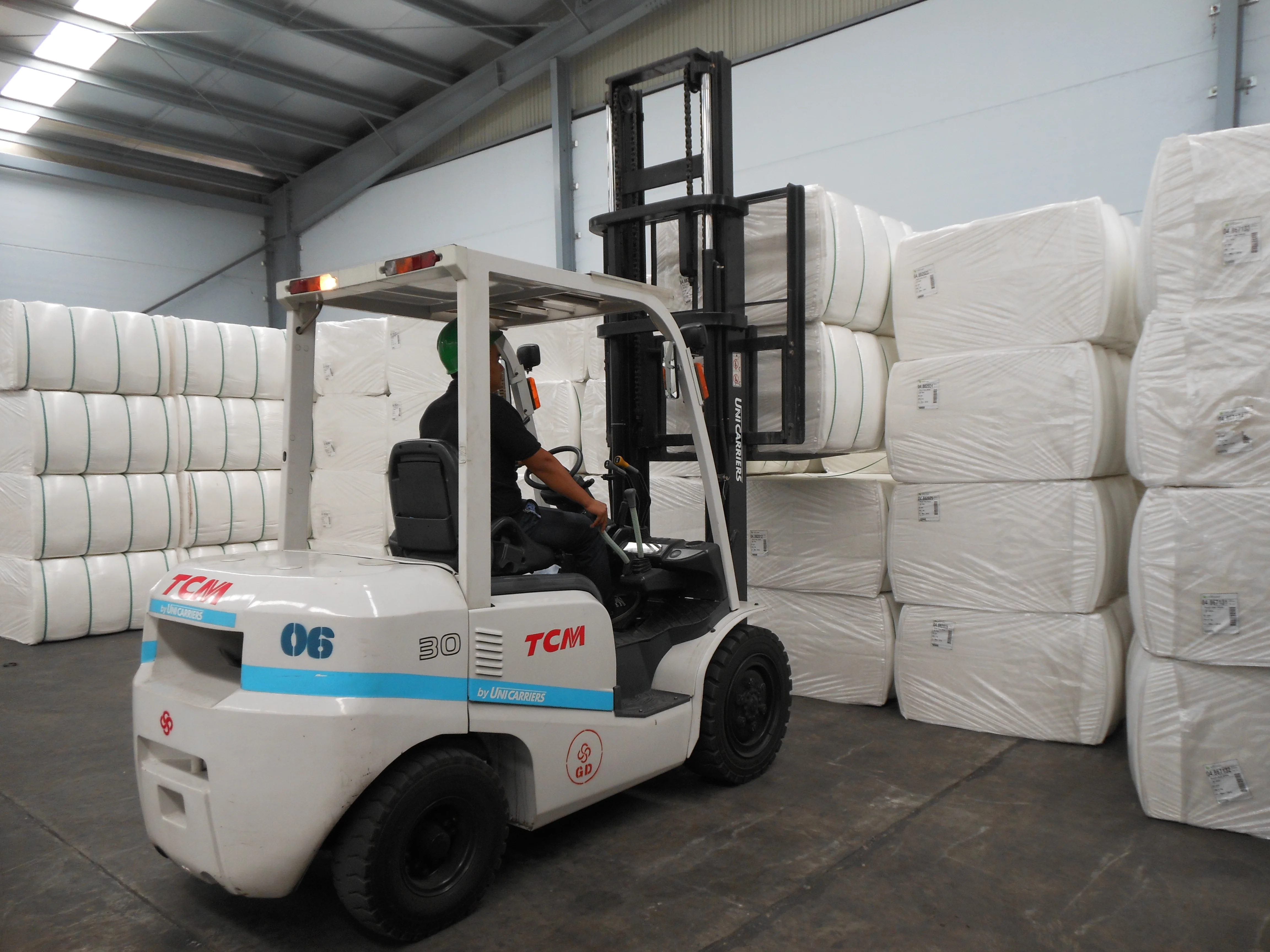 Forklift Handling Bales